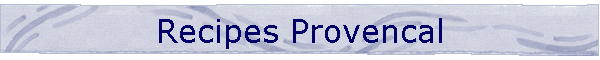 Recipes Provencal
