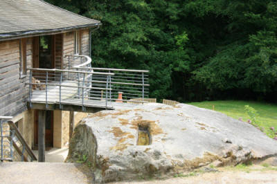 The massive boulder described by Winifred seen in the early photo
