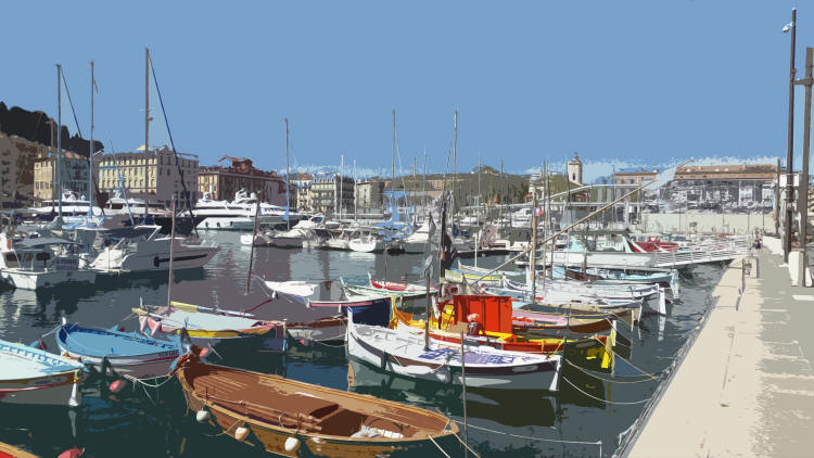 Port of Nice Springtime