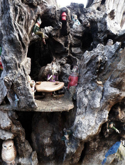 The Elfin Oak in Kensington Gardens - detail
