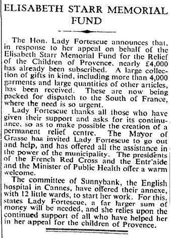 Elisabeth Starr Memorial Fund