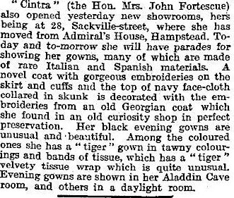 From The Times October 9th 1923